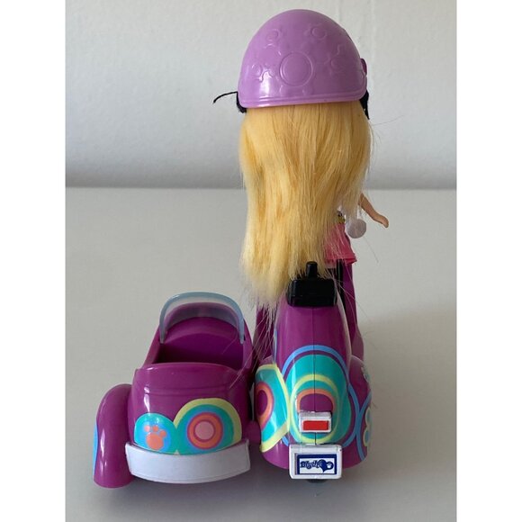 Hasbro Littlest Pet Shop LPS Blythe Doll Purple Floral Moped Scooter Side Car - Picture 3 of 16